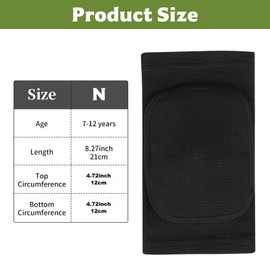 Xujinsongg 1 Pair Knee Pads Dance Volleyball Children's Handball - Extra Thick Foam Padding, Elastic Sports Knee Pads for Women & Children (Size S/M)