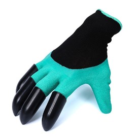 Azumi Shoji Gardening Gloves, Brown, Garden Gloves, Protective Gloves with Claws, Gardening Gloves, Waterproof, Field Digging, Gardening Gloves, Work Gloves, Weeding, Anti-Slip, Rubber, Digging and