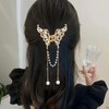 3 PCS Butterfly Hair Claw Clips Metal with Fringe Clawclips