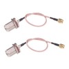 RFaha - 2 adaptadores coaxial SMA macho a N hembra