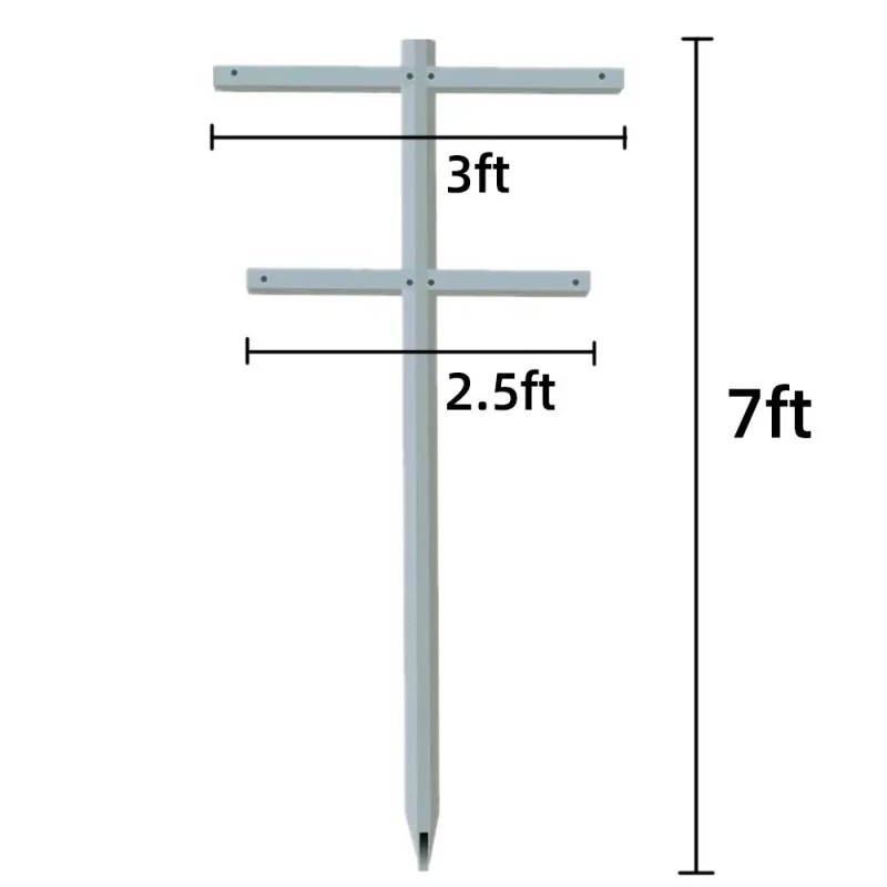 2PC 7ft Stem-Shaped Indoor/Outdoor Flower Stand Plant Display Rack Multi-Layered