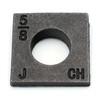 Beveled Square Washers in Plain Malleable Iron - 3/8" -