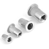 200pcspcs Threaded Insert M3, M4, M5, M6 304 Stainless Steel