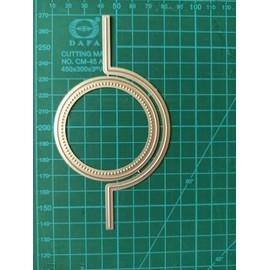 2 troqueles de corte de metal de forma redonda, para álbumes de recortes, plantillas para Pascua, vacaciones, suministros de decoración