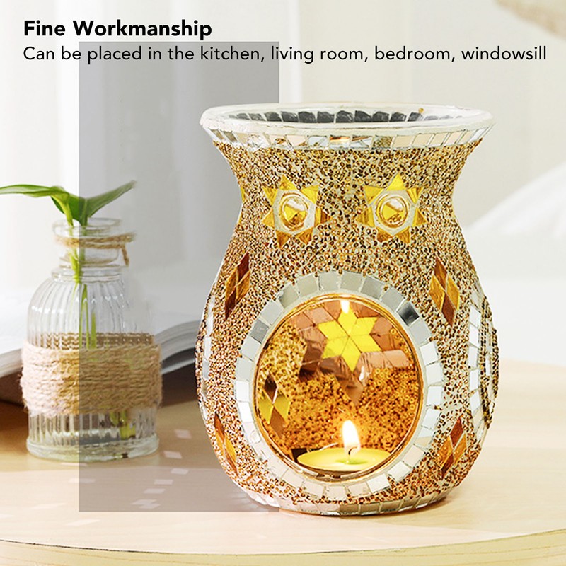 Fragrance Candle Holder Essential Oil Tealight Candle Burning Holder Home