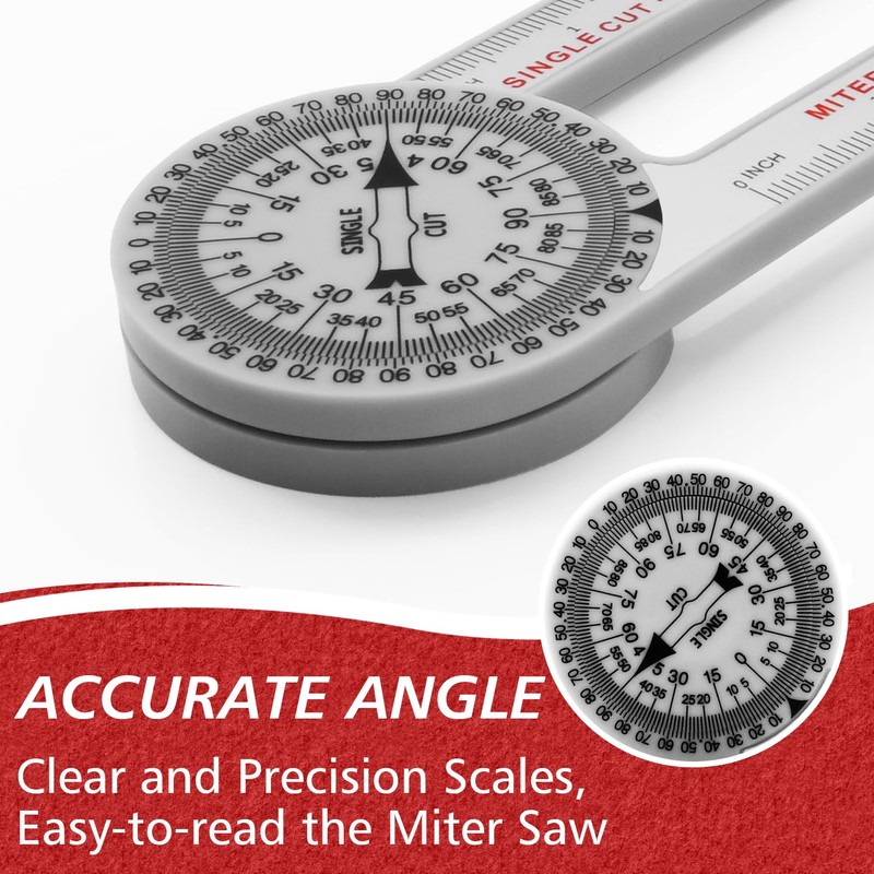Miter Saw Protractor, Professional Miter Angle Finder for Woodworking Replaces