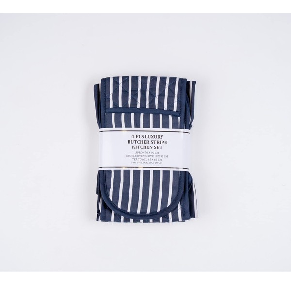 Casa D'Or Double Oven Gloves Set with Apron Heat Resistant