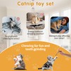 Zosenyer 8 Stück Katzenspielzeug, Katzenminze Spielzeug Inklusive 3 Katzen Kauhölzer