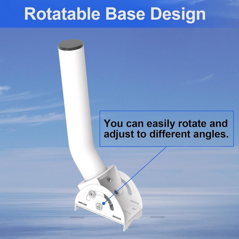 Universal Wireless Bridge Mount, 4pcs 11" J Pole & Wall-Mounted