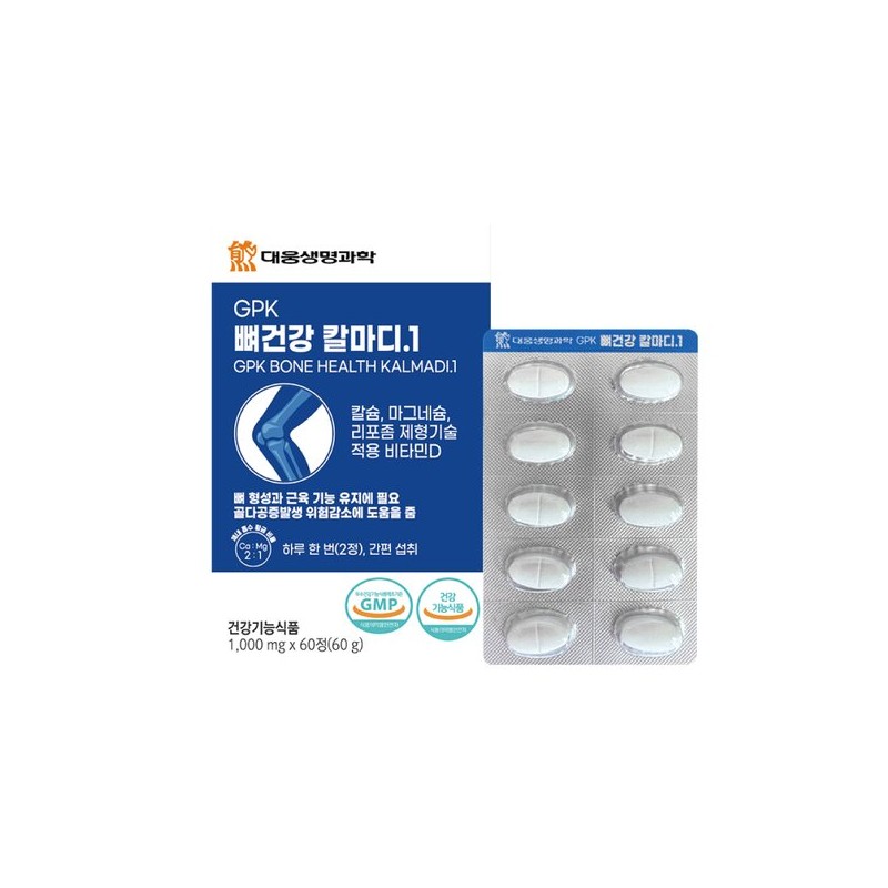 Daewoong BioScience GPK 뼈건강 리포좀 칼마디.1 60정, 1개 GPK Bone