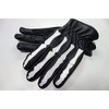 Motofield G-272 Bone Leather Gloves, Bone (Skull) Design (Smartphone Touch