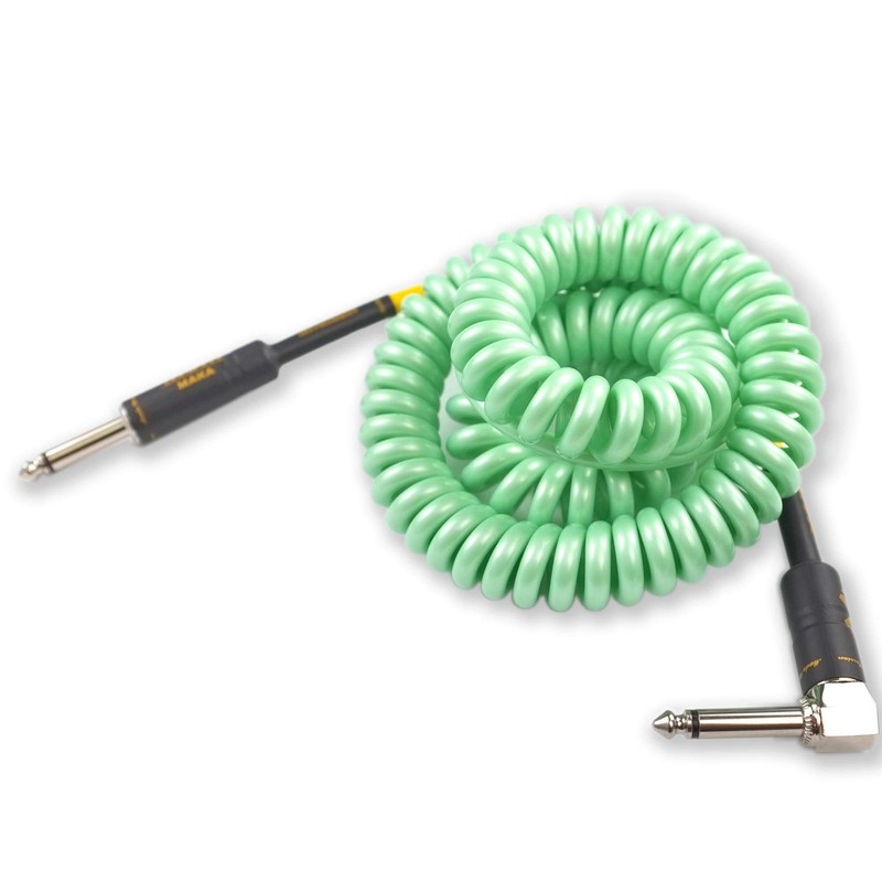 M MAKA Premium Guitar Coil Cable 20 Feet, Instrument Coiled