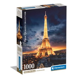 Clementoni 39703 Collection-Eiffel Tour-1000 Pieces-Adult Jigsaw Puzzles, Made in Italy, Multi-Coloured