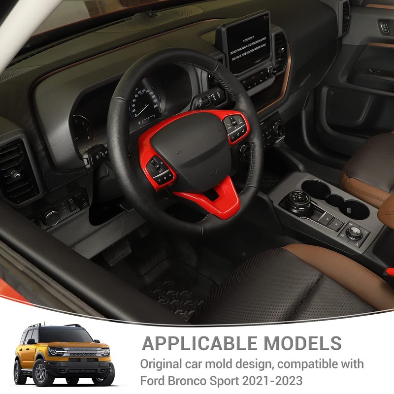 PDKLIN Kit de embellecedores para volante compatible con Ford Bronco