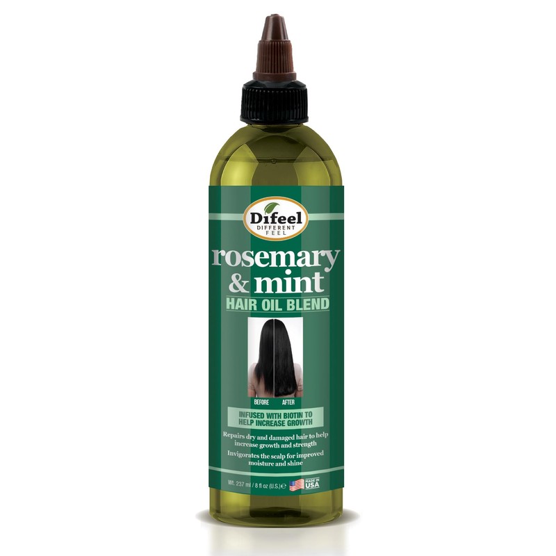 Difeel Aceite Premium Para El Cabello De Romero Y Menta