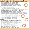 AERZETIX - C70450 - Set of 4 Compressor Gaskets -