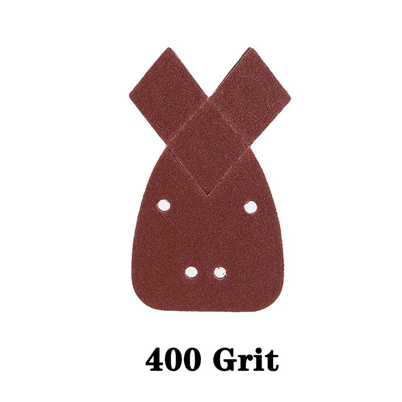 ExcInter 10 PCS 400 Grit 4 Hole Sanding Sheets for