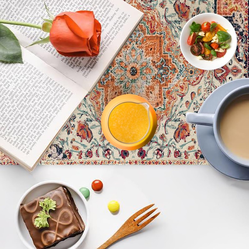 1 Piece Patterned Tablecloth, 4 Pieces Tablecloth Clip, Lace Tablecloth,