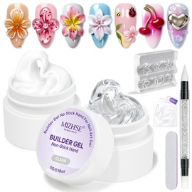 3D Sculpting Gel for Nail Art, 2PCS Clear and White 3D Molding Gel