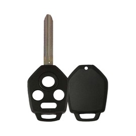 AKS KEYS Replacement for Subaru Remote Key Shell That Uses 4 Buttons Uncut Blade Compatible with 2012-2017 Forester Legacy Impreza Outback STI WRX XV Crosstrek Select Models. Shell only (2)