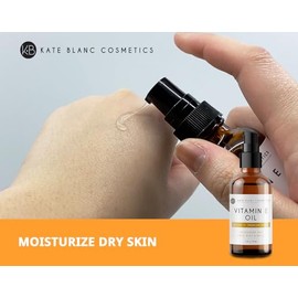 Kate Blanc Cosmetics Aceite de Vitamina E 30 ml - Antioxidante - Hidratante - Piel Suave - Hecho en USA