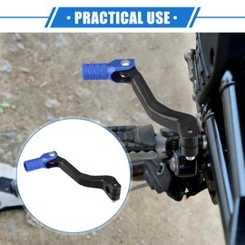 A ABSOPRO Universal Motorcycle Gear Lever Aluminium Alloy Blue Black