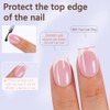 Misssix Uñas Postizas Francesas De Gel, 150 Unidades, Cortas, Cuadradas,