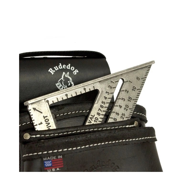 Rudedog Professional Leather 2 Pocket Utility Tool Bag - Rudedog