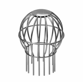 Leaf Catcher and Downpipe Grille Made of Stainless Steel Available in 2 Sizes 75 & 100 mm (100 mm)