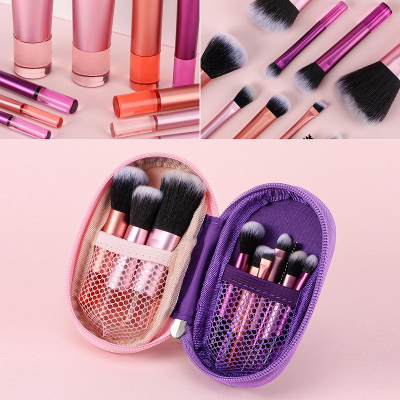 10 Pcs Travel Makeup Brushes – Mini Makeup Brushes for