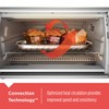 Black+Decker Countertop Convection Toaster Oven, 8 One-touch Cooking Functions, Stainless