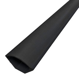Electriduct Large Corner Duct Cable Raceway (1250 Series) - 5 Feet - Black - 3 Sticks