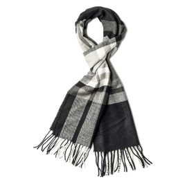 Veronz Super Soft Luxurious Classic Cashmere Feel Winter Scarf (Big Plaid 2) With Gift Box