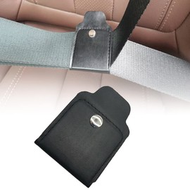 Auto Sicherheitsgurt Versteller, Sicherheitsgurt Versteller, Universal Auto Sicherheitsgurt Clip, Sicherheitsgurt Positionierer, Leder Sicherheitsgurt Versteller Auto Gurtversteller, Schwarz