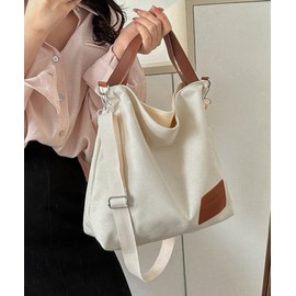 Miniministore Tote Bag, Women's Shoulder Bag, Women's Handbag, Canvas Bag, Stylish, 3-Way Crossbody Bag, Lightweight, Large, Korean Fashion, Black