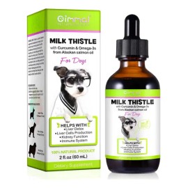 Suplemento Hígado Perros Con Omega 3 Y Cúrcuma Natural 60ml