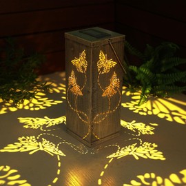 Solar Lantern Light Garden Hanging Lantern Waterproof Butterfly Solar Outdoor Light for Patio Pathway Landscape Courtyard Decoration…