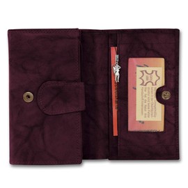 Women's purse from genuine leather Purple