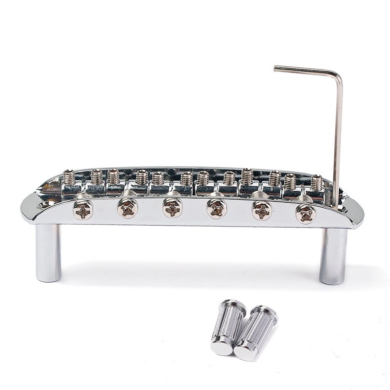 Alnicov Chrome Adjustable Saddle Bridge with Thimbles for Mustang Jaguar