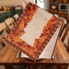 Larponder Fall Maple Leaf Table Runner for Thanksgiving, Harvest Decor