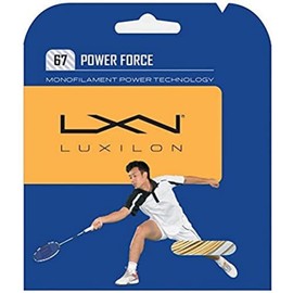 Luxilon WRZ990122 Spin Force Gold Badminton String - 10 Metres - 0.67mm Thickness