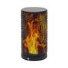 LED Flame Lamp with Timer Table Lamp USB Warm White