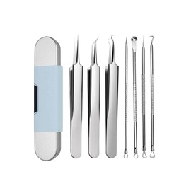 Kit de herramientas de extracción de puntos negros de grado médico, herramienta removedora de puntos negros, extractor de comedones, kit de eliminación de acné para imperfecciones - Popping - Juego de