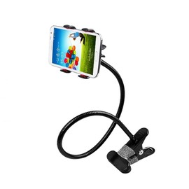 RYOHIN Lab Smartphone Stand, Clip Type, Flexible Arm, Charging Holder, 360 Degree Rotation, Angle Adjustment, Sleeping and Shooting 1 Piece (Black)