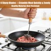KOILLUXU 304 Stainless Steel Meat Chopper & Masher, 6-Blade Ground