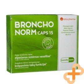 BRONCHONORM CAPS 15 Capsules Respiratory Tract Health Support Supplement Zinc