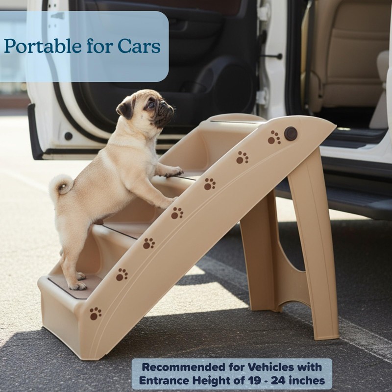 Pet Stairs - Home and Vehicle Foldable Nonslip Dog Steps