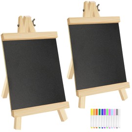 Flying Pottery Blackboard Easel 28 cm for Chalk - Small Blackboard for Table (Black)