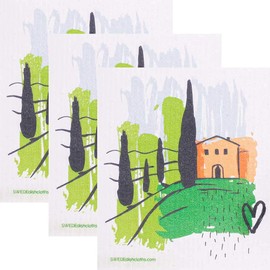 SWEDEdishcloths - Cellulose Sponge Dish Towels - Set of 3 Tuscany Home Swedish Dish Cloths