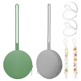 sopkdey Pacifier Case,Pacifier Holder Case/Pacifier Holder/BPA Free Traveling Baby Essentials Set
